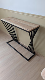 Console design acier & bois
