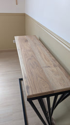 Console design acier & bois