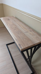 Console design acier & bois
