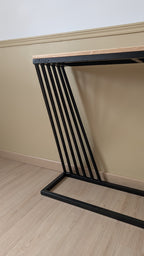Console design acier & bois