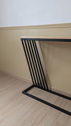 Console design acier & bois