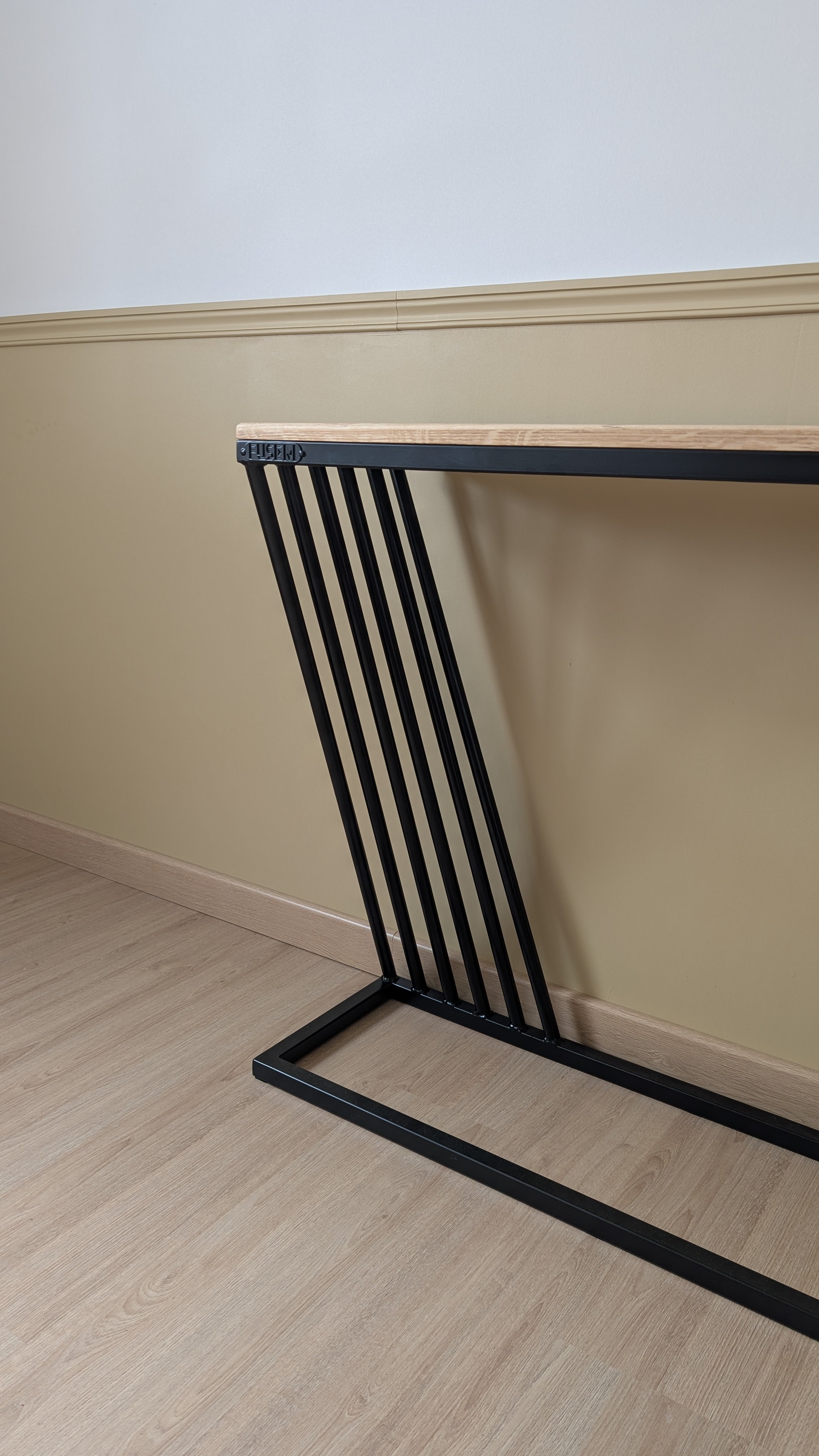 Console design acier & bois