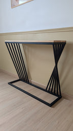 Console design acier & bois