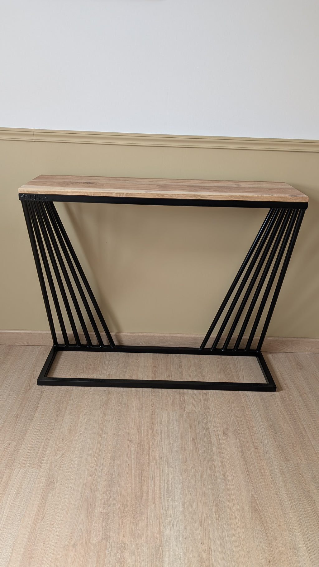 Console design acier & bois