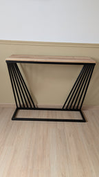 Console design acier & bois