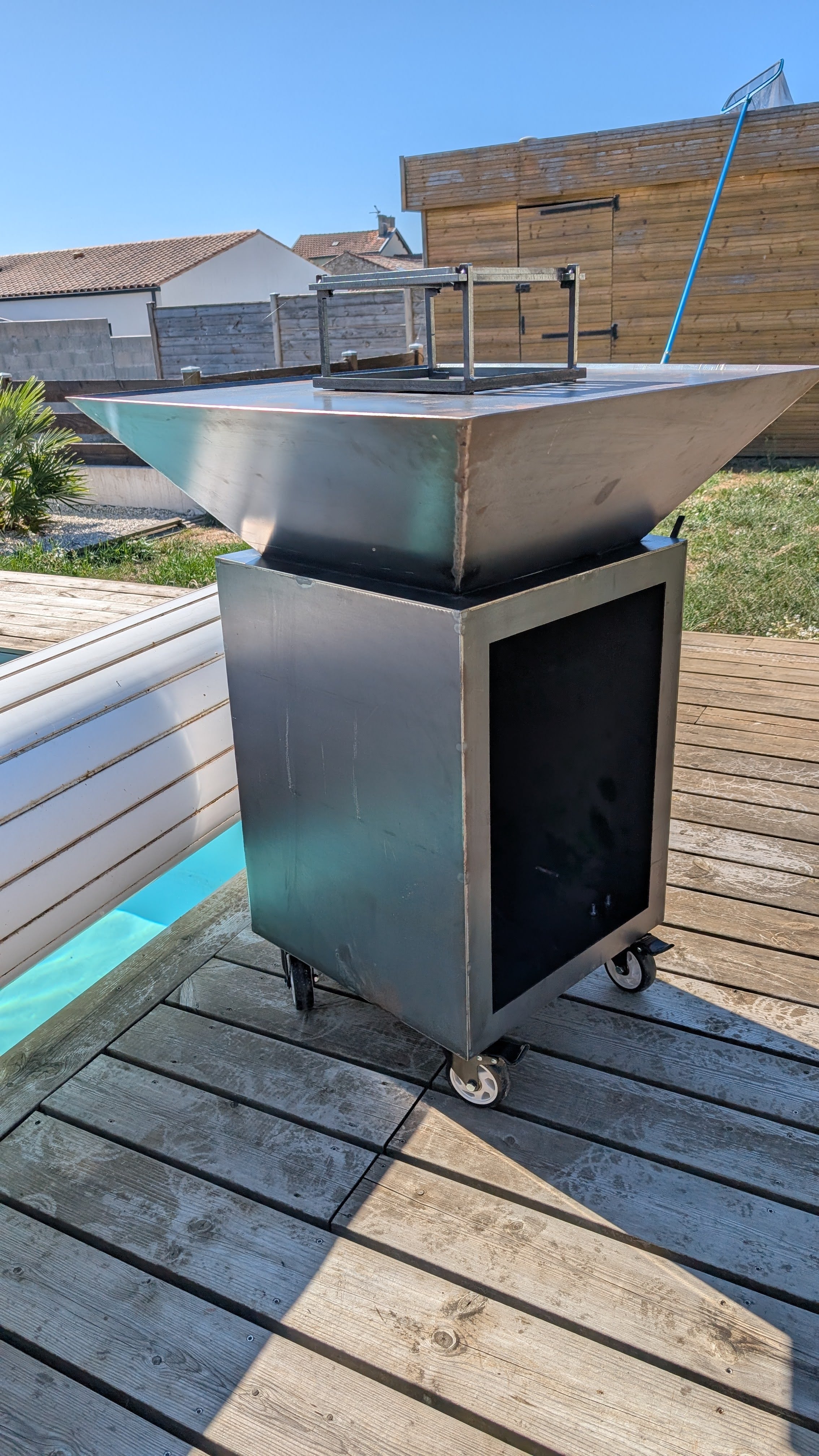 Brasero en acier corten